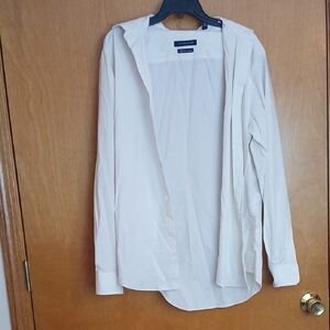 Mens' Tommy Hilfiger White Lightweight Button-Down Shirt
